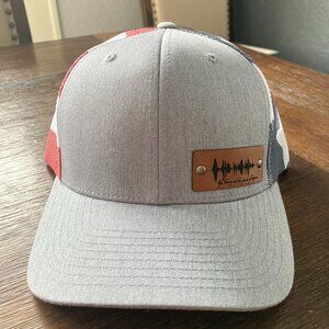 Life, Liberty, And The Pursuit of Happiness Soundwave Gray/Patriotic Trucker Hat